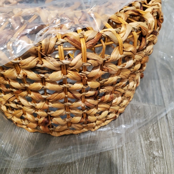 New in bag pendant lamp straw rattan lampshade comes with hanging hardware - Picture 4 of 6